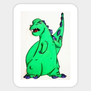 God Dino Sticker